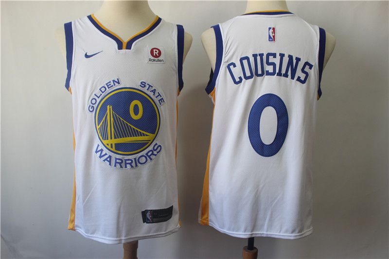Men Golden State Warriors #0 Cousins White Game Nike NBA Jerseys->golden state warriors->NBA Jersey